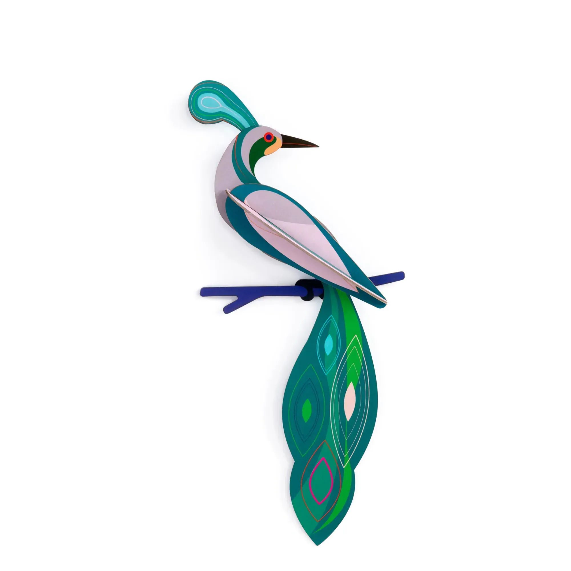 Studio Roof Fiji Bird 3D Wall Decoration - Multicoloured, Recycled Cardboard product
