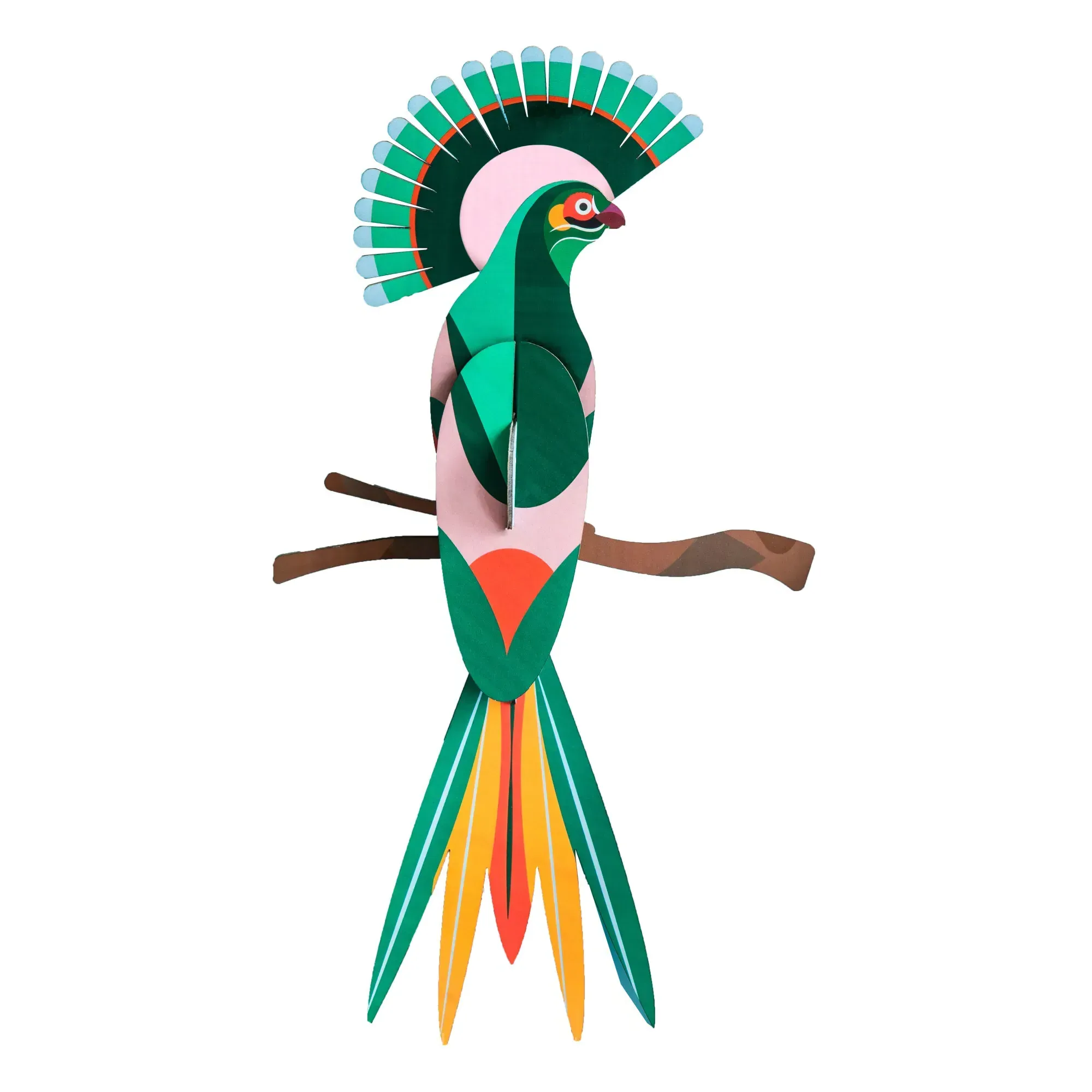 Studio Roof Gili Bird Wall Decoration - Multicoloured, Recycled Cardboard product