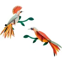 Studio Roof Obi Bird Wall Decoration - Multicoloured, Recycled Cardboard alternate view