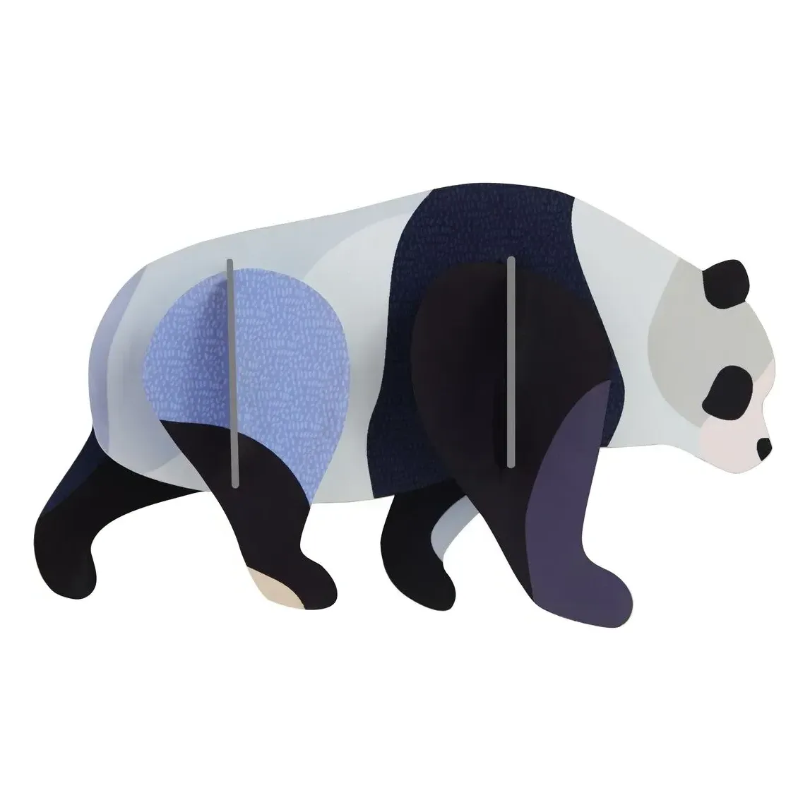 Studio Roof Panda 3D Wall Decoration - Multicoloured, Recycled Cardboard product