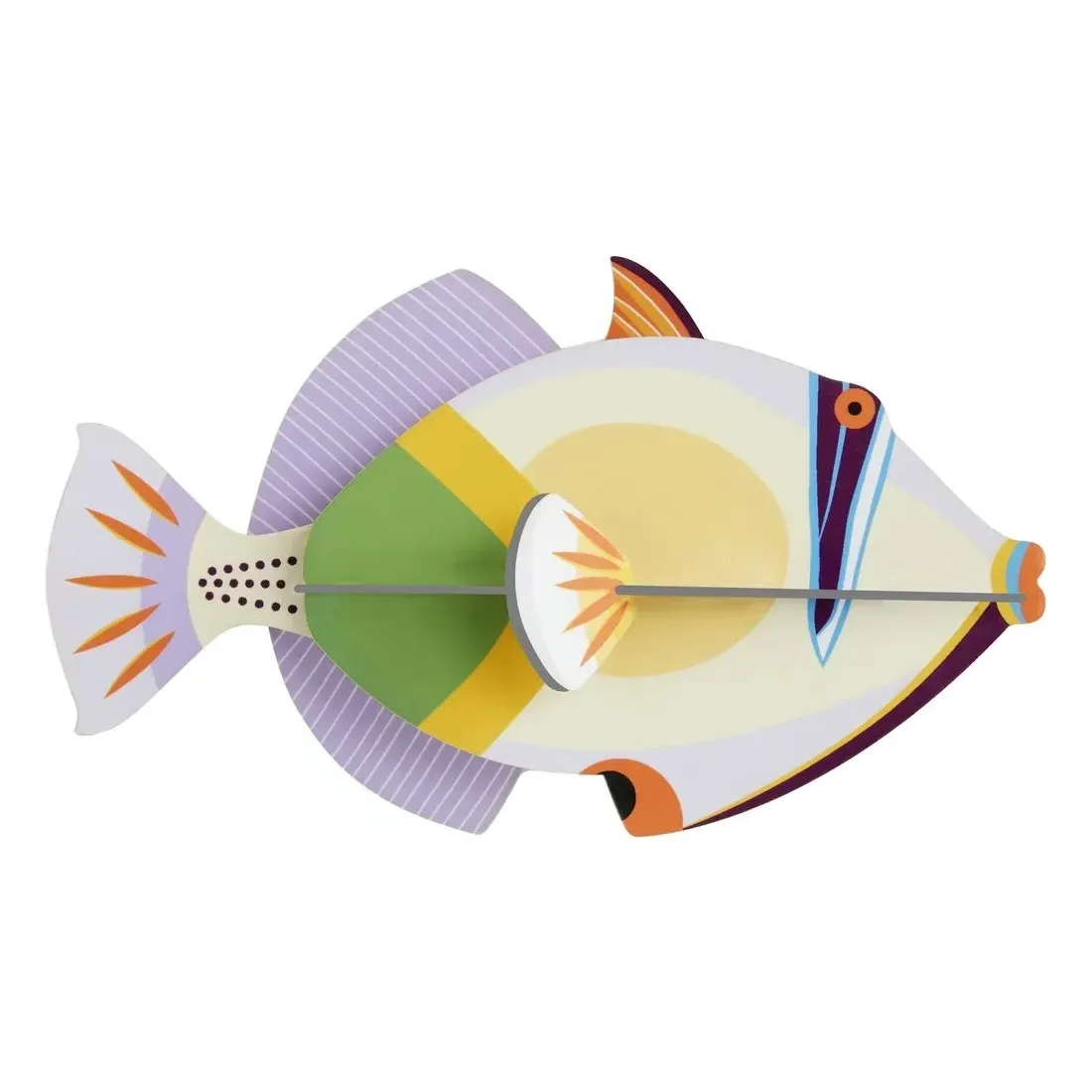 Studio Roof Triggerfish 3D Wall Decoration - Multicoloured, Cardboard product