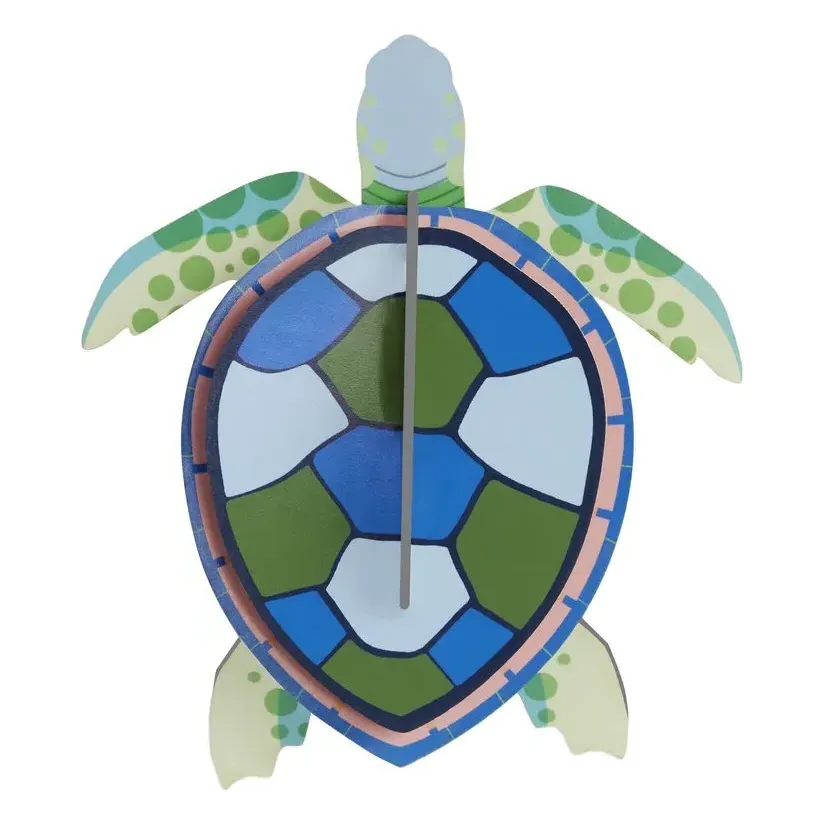 Studio Roof Turtle 3D Wall Decoration - Blue, Recycled Cardboard product
