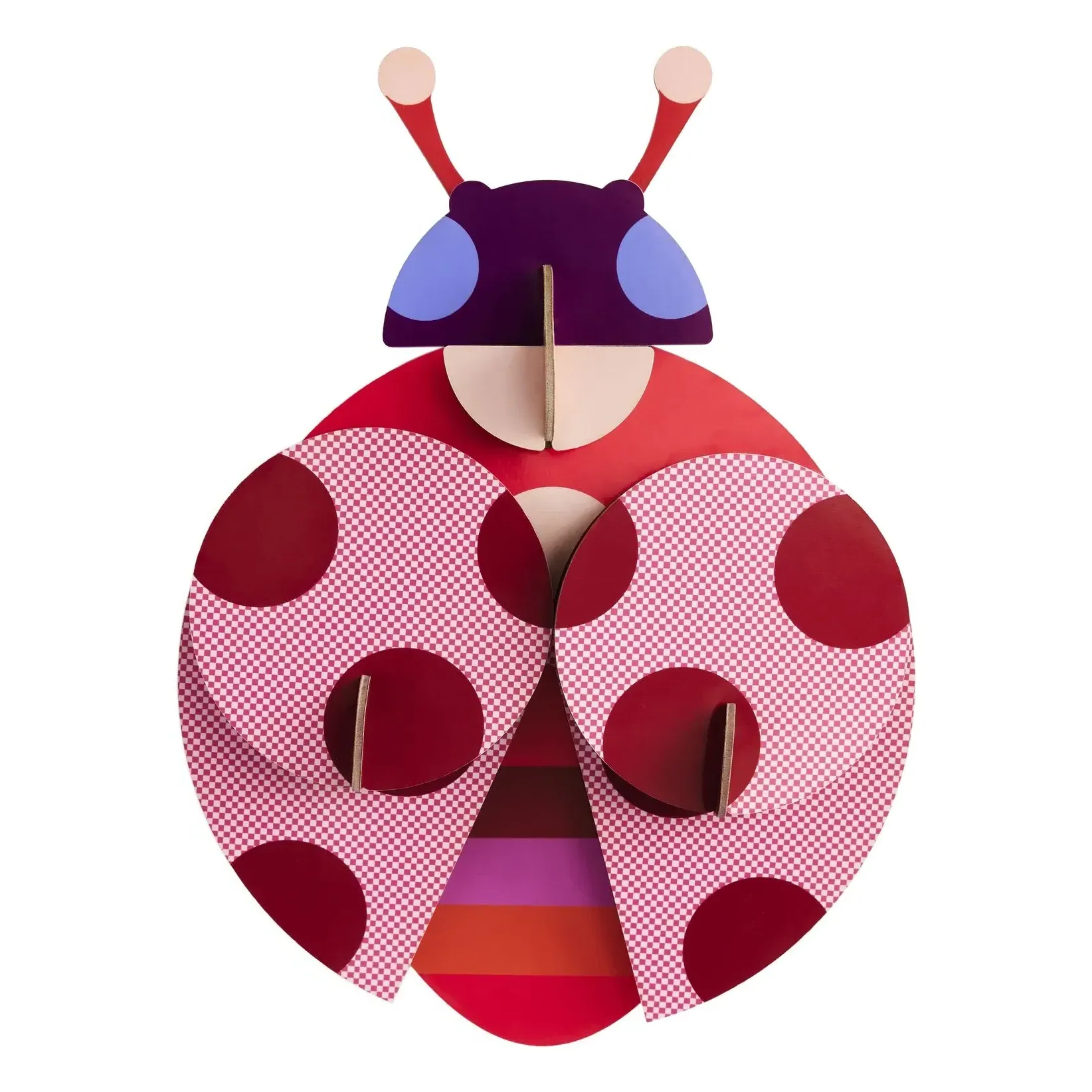 Zoe Miller Ladybug 3D Wall Decor - Red, Recycled Cardboard product