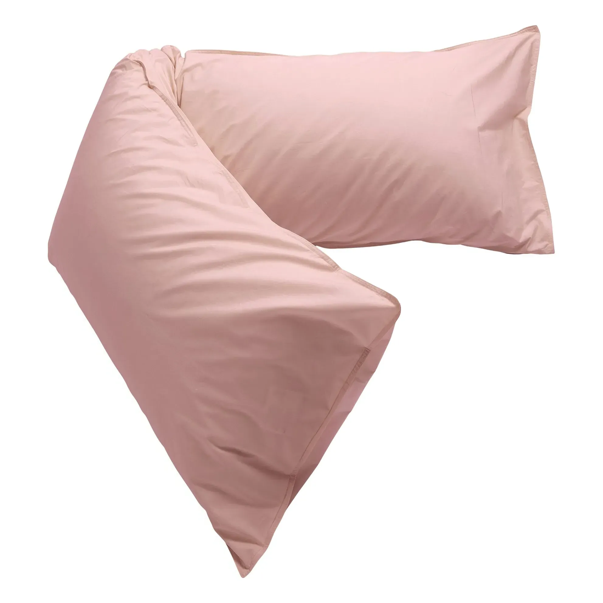 Bedmate XL Cushion - Dusty Pink, Organic Cotton Percale alternate view
