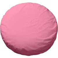 Bigdot Round Cushion - Pink, Organic Percale alternate view