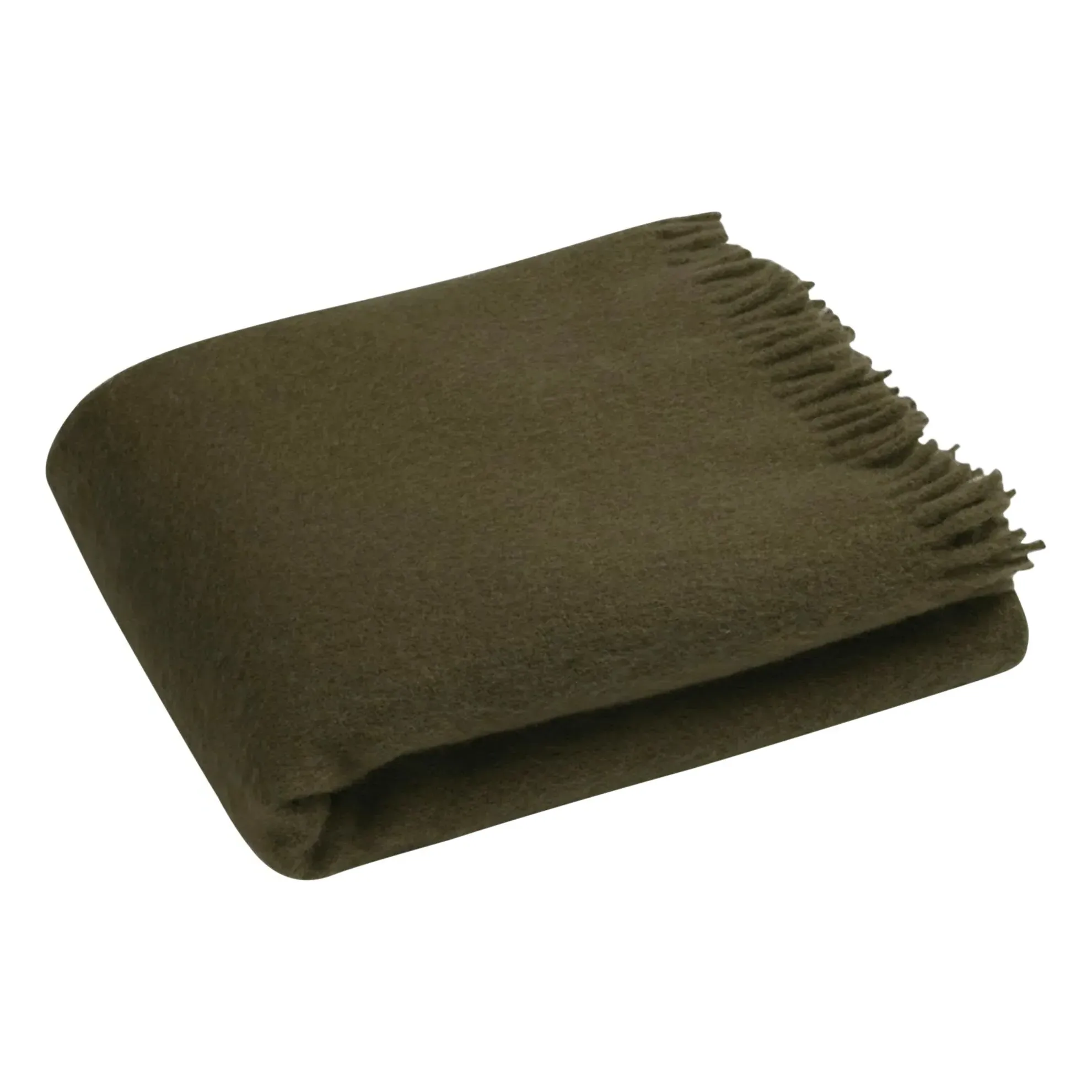 Cloud Mohair Throw - Olive, Mohair Wool product