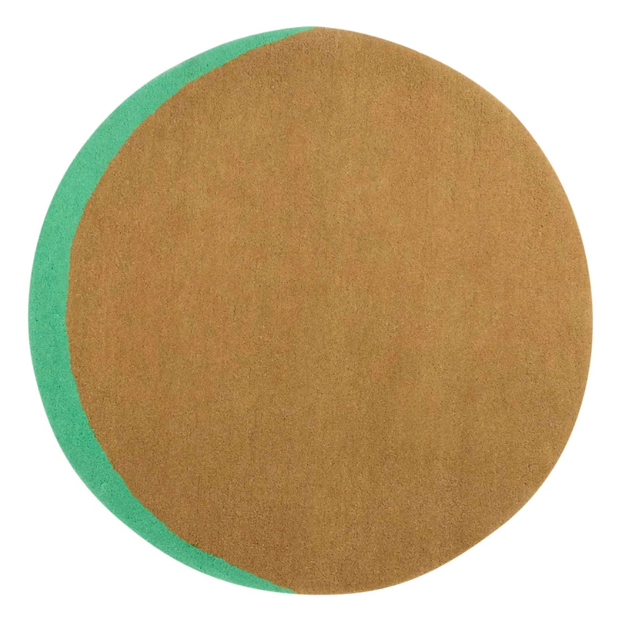 Eclipse Round Rug - Camel, Wool product