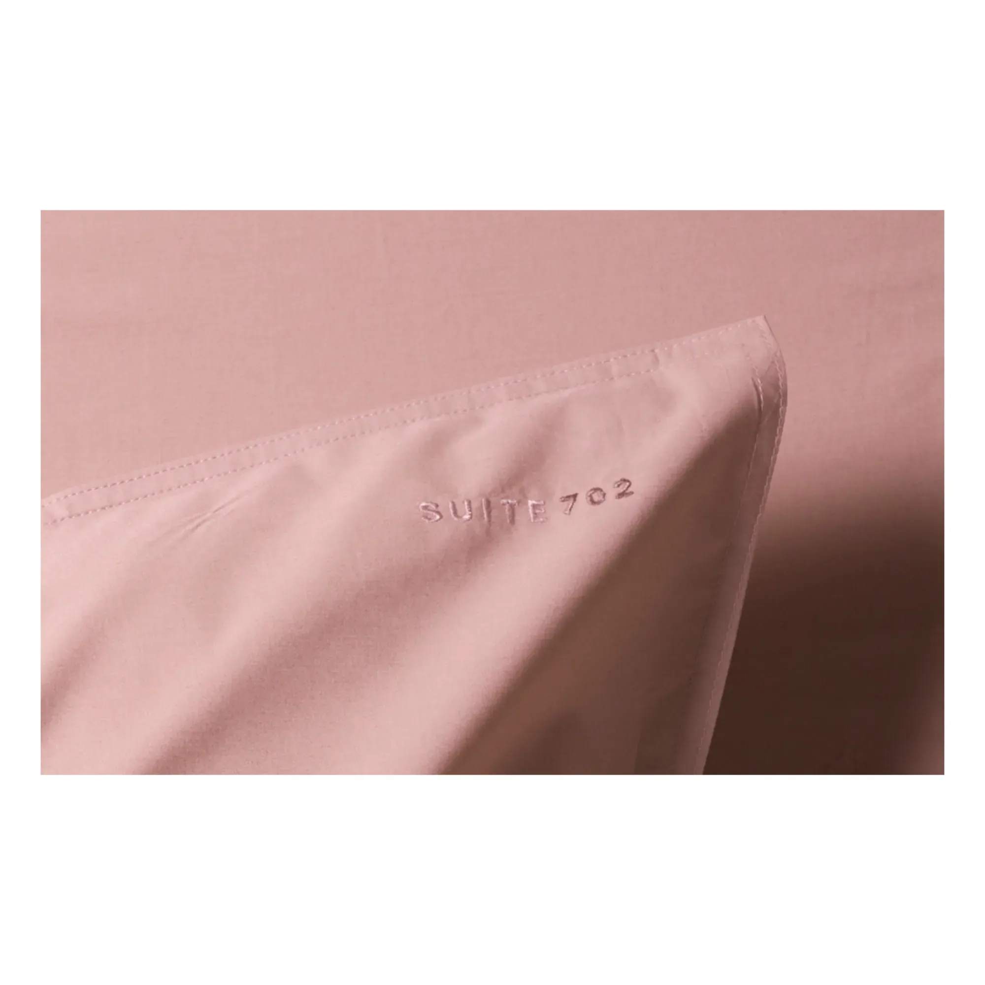 Organic Cotton Percale Pillowcase - Powder Pink alternate view