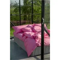 Organic Percale Comforter Cover - Candy Pink, Cotton alternate view