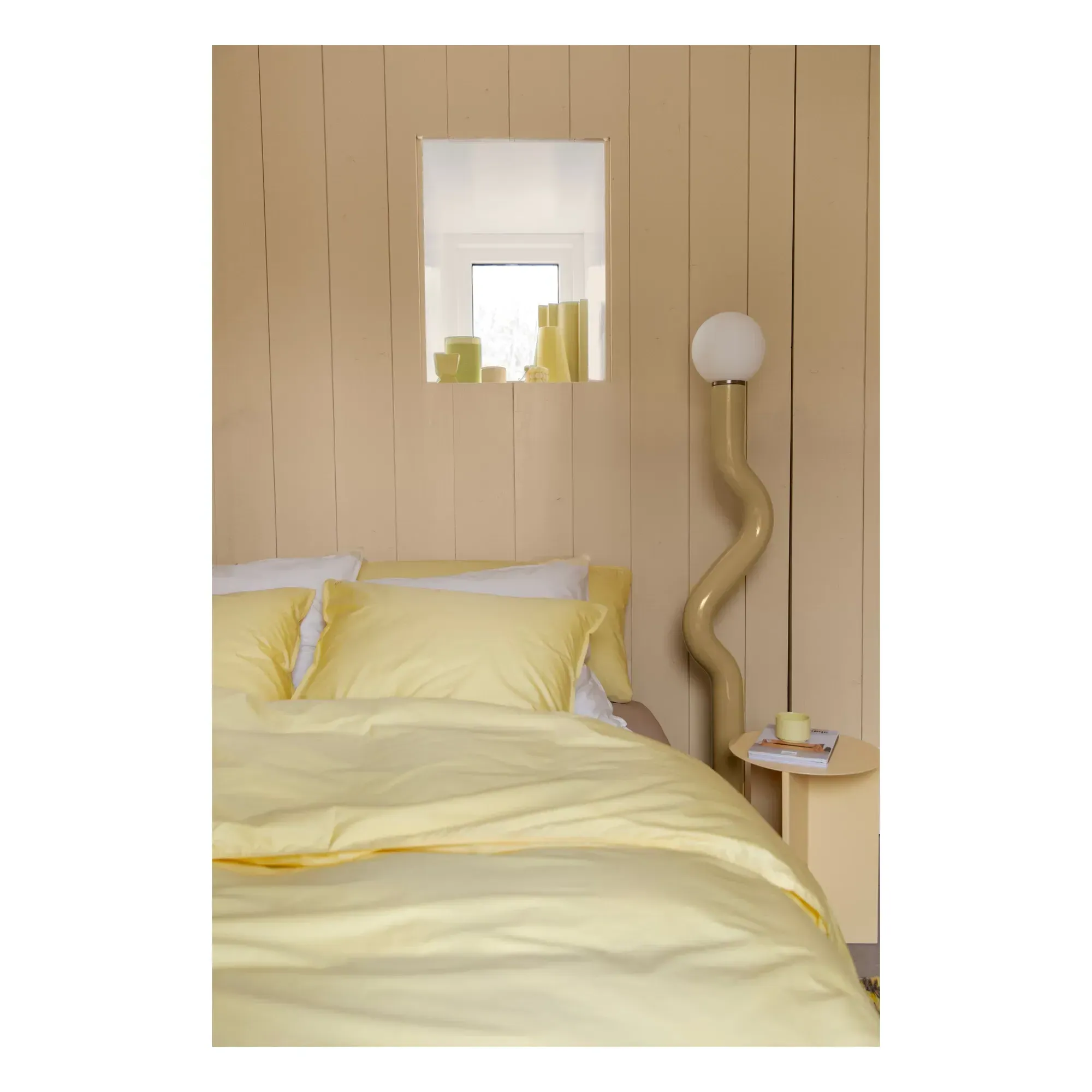 Organic Percale Pillowcase - Butter Yellow, Cotton alternate view