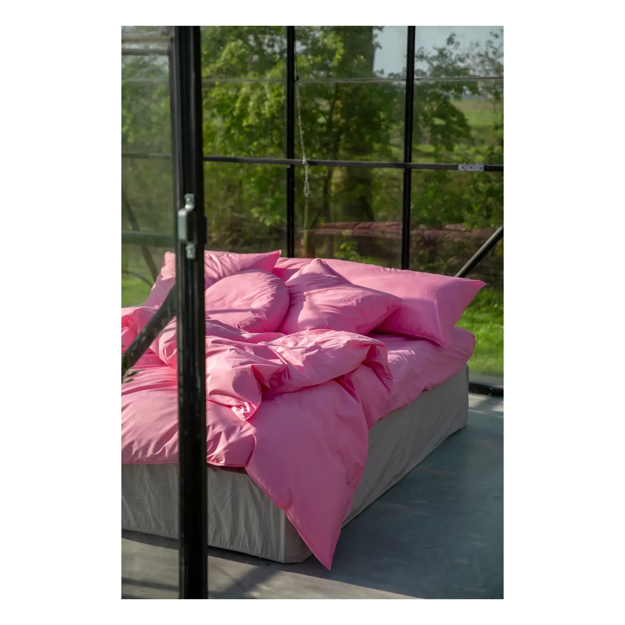 Organic Percale Pillowcase - Pink, Cotton alternate view