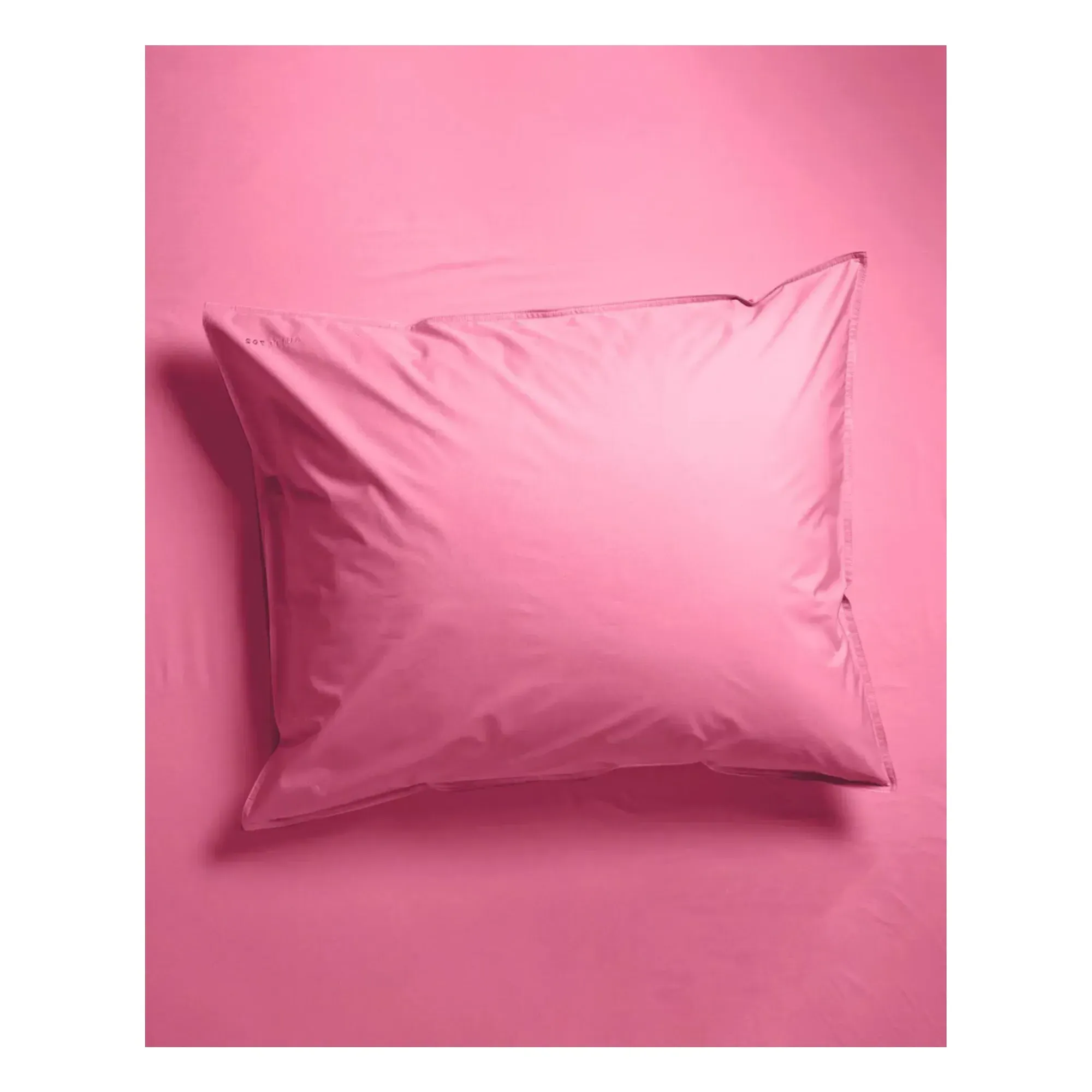 Organic Percale Pillowcase - Pink, Cotton product