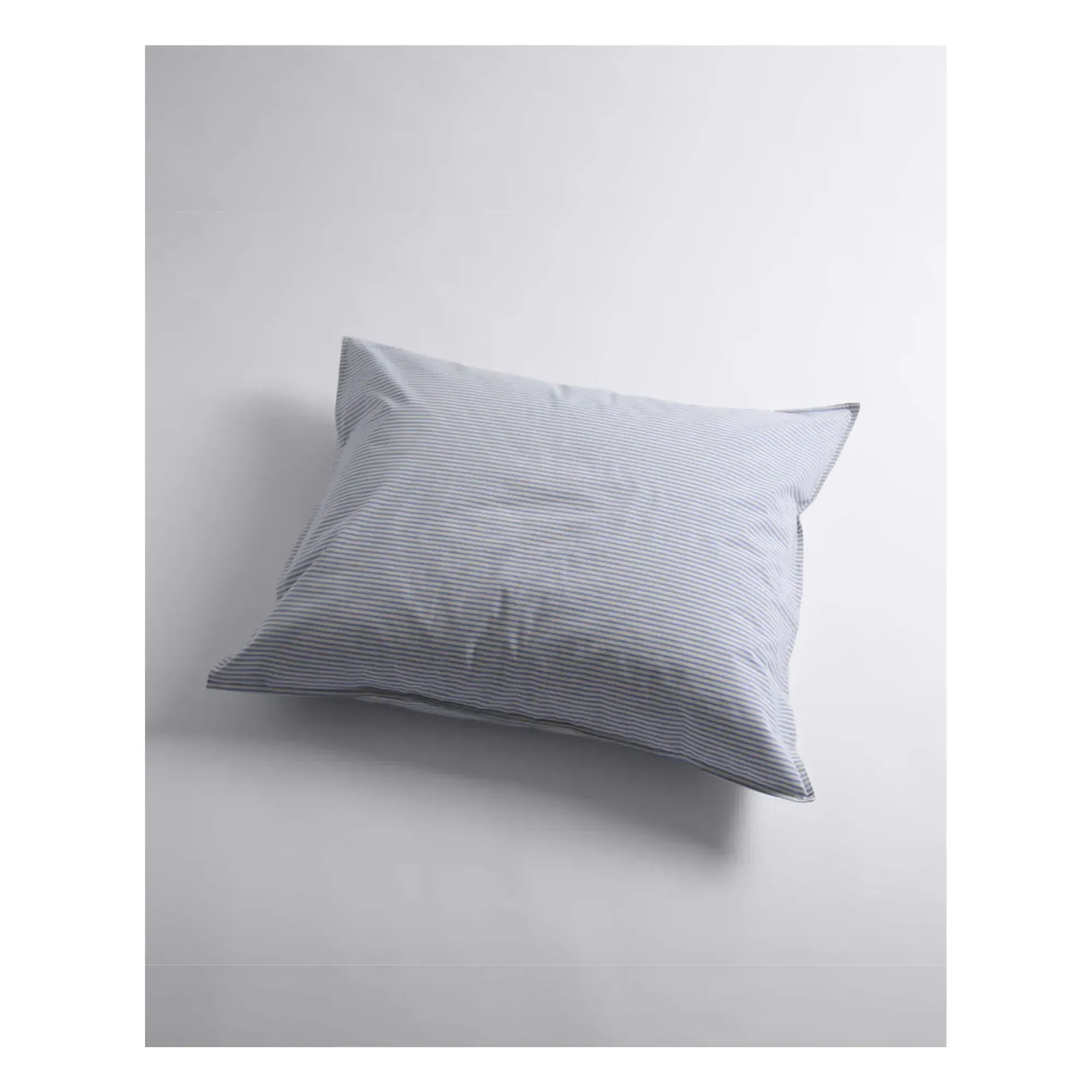 Striped Pillowcase - Blue, Organic Percale product