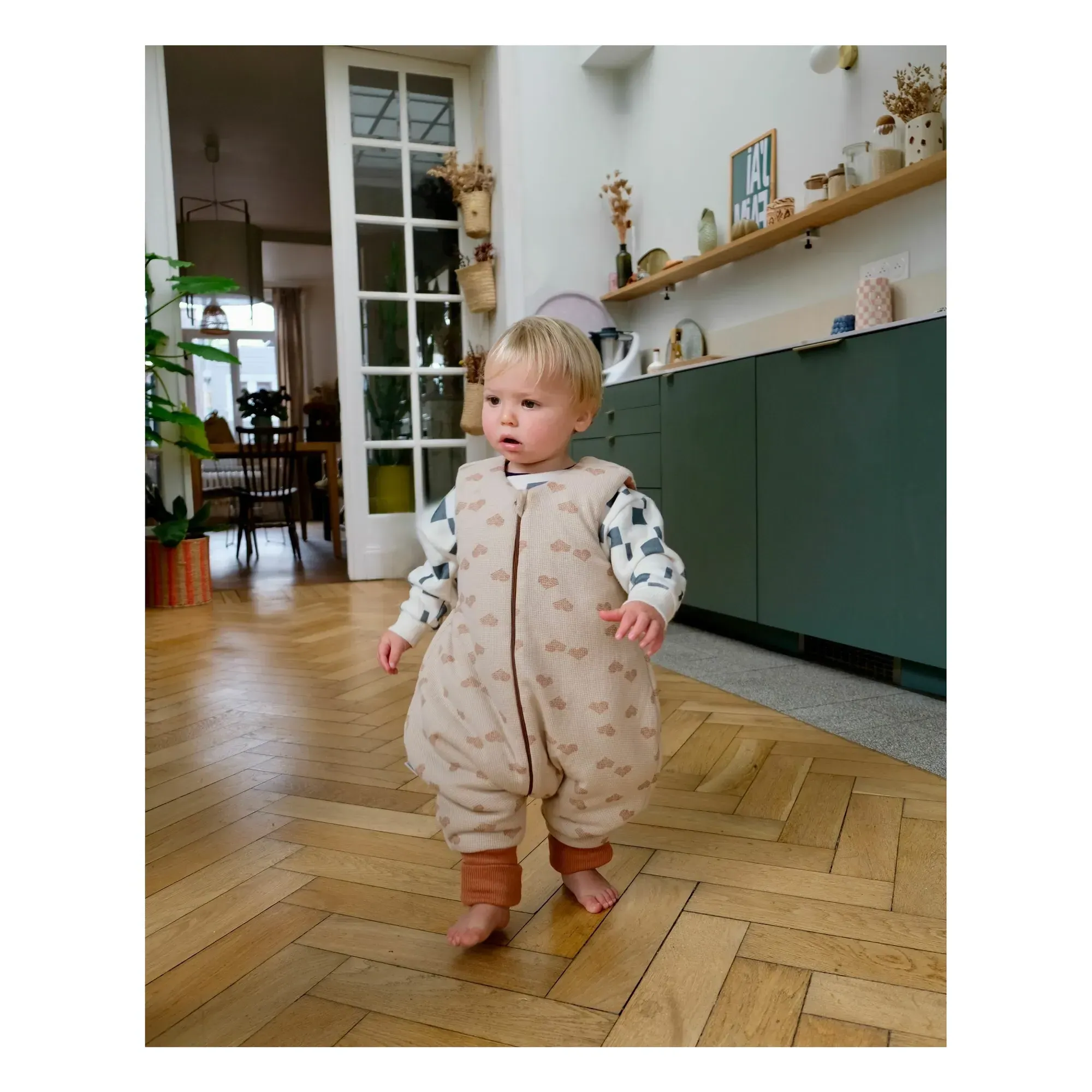 Coeur Footed Sleeping Bag - Cream, Organic Cotton product