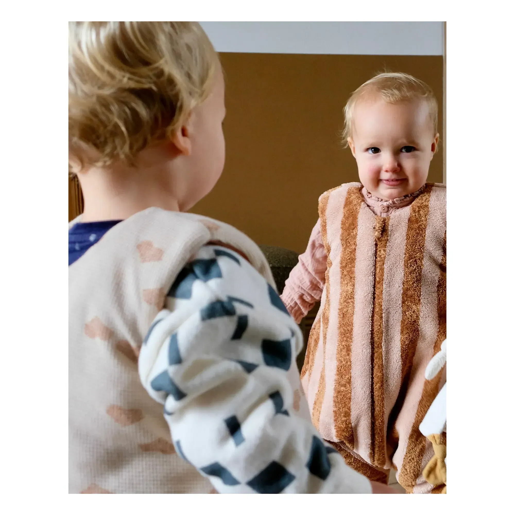Mocha Latte Footed Sleeping Bag with Roll-Up Feet - Caramel alternate view