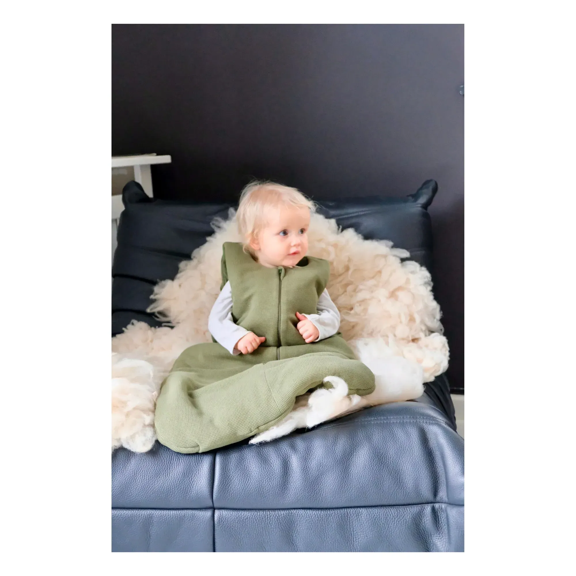 Organic Cotton Baby Sleeping Bag TOG 3.0 - Khaki alternate view