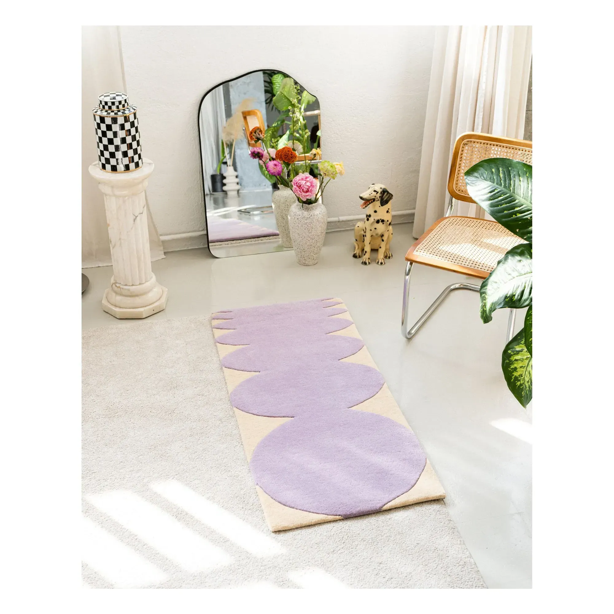 Bouncy Wool Rug - Lilac, New Zealand Wool product