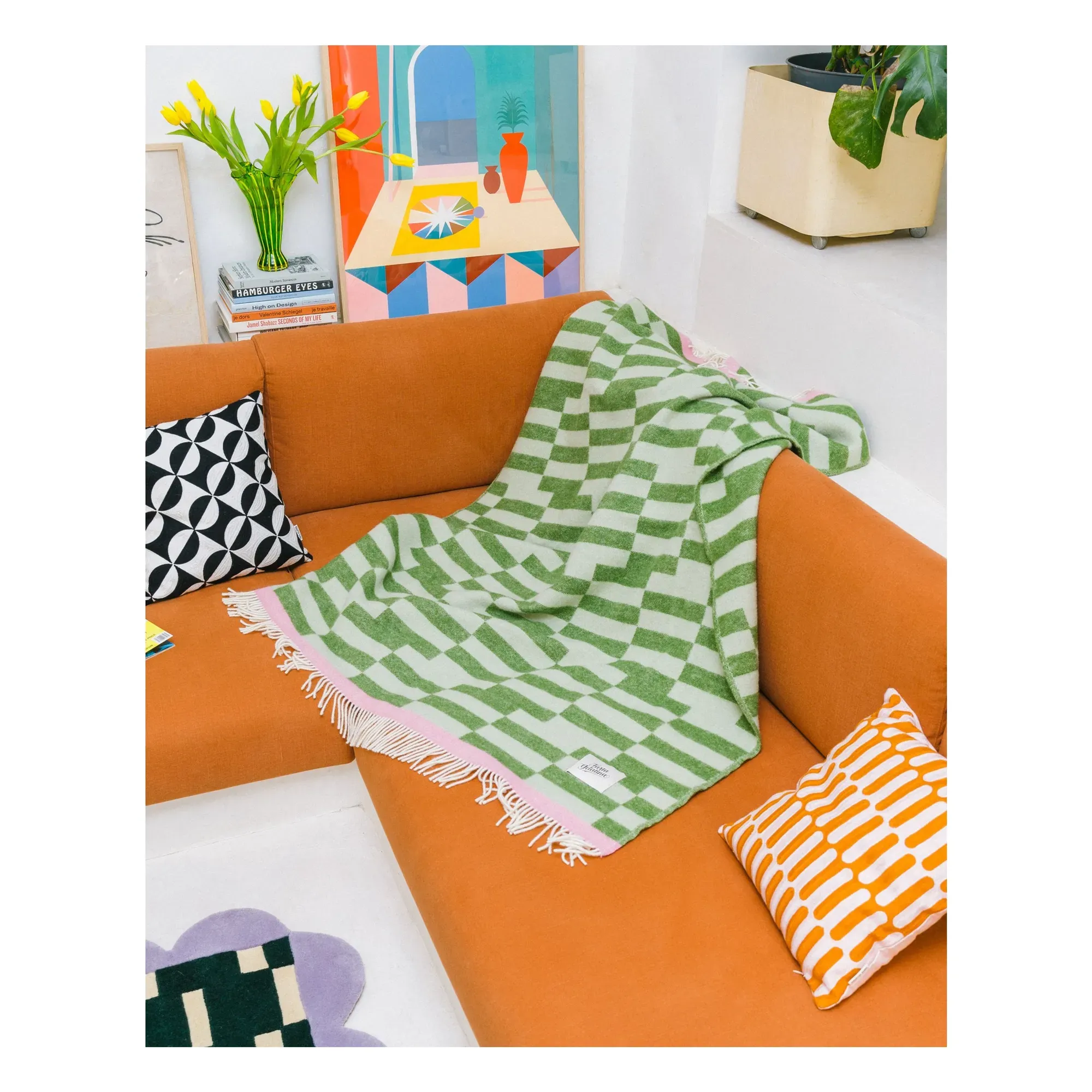 Campo Wool Throw - Green alternate view