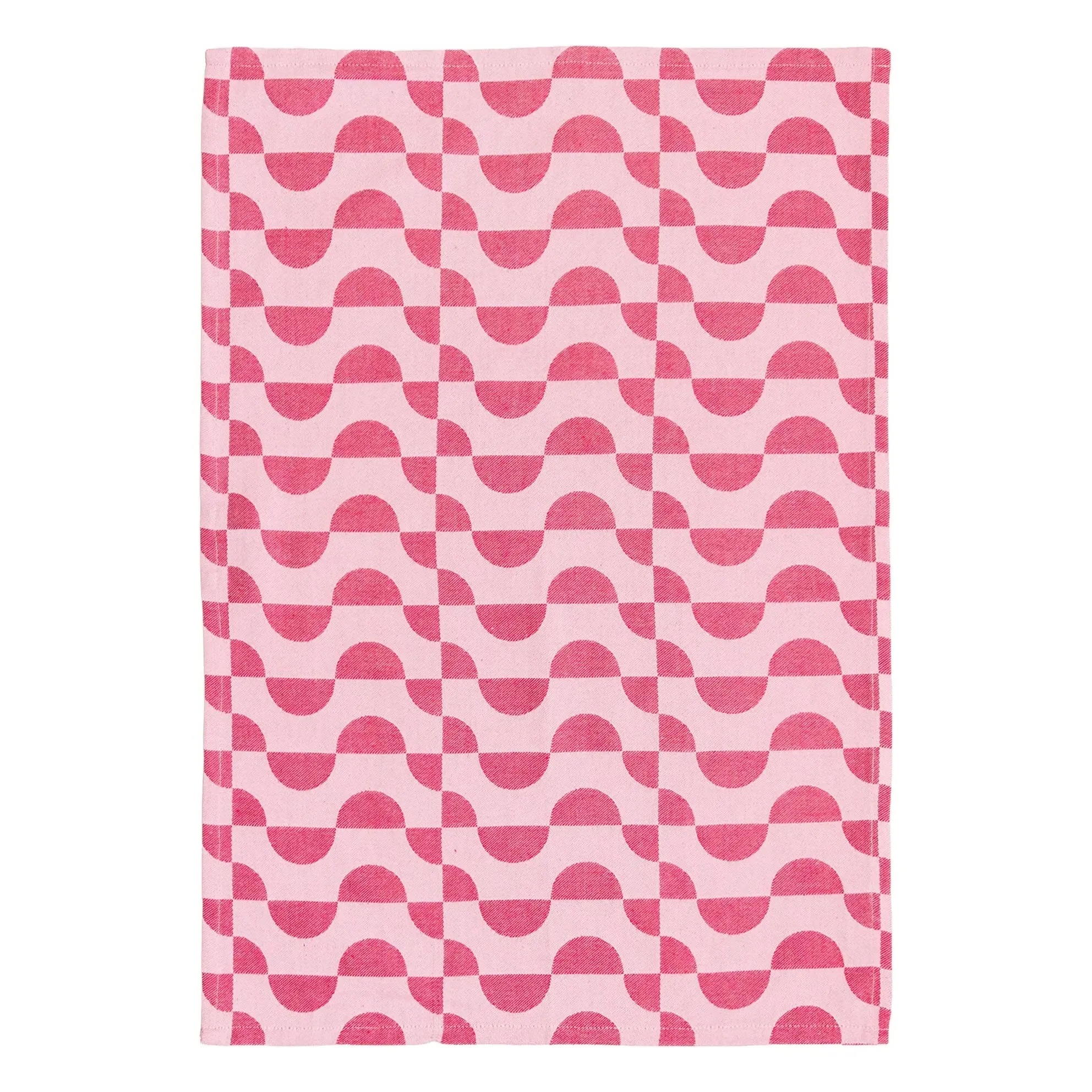 Cherry Flakes Tea Towel - Pink, Organic Cotton product