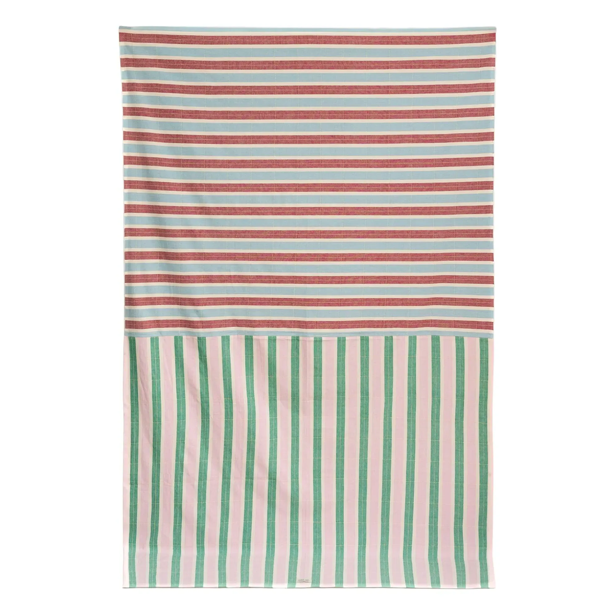 Organic Cotton Striped Tablecloth - Blue product