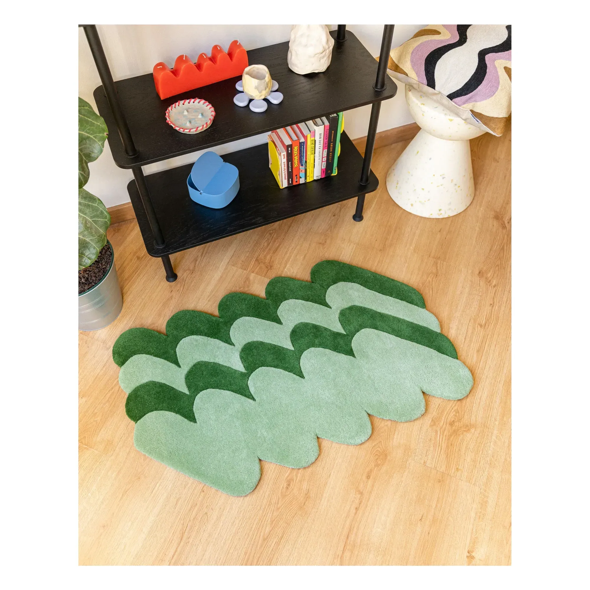 Pasto Wool Rug - Green, New Zealand Wool product