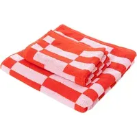 Poppy Guest Towel - Red, Cotton alternate view
