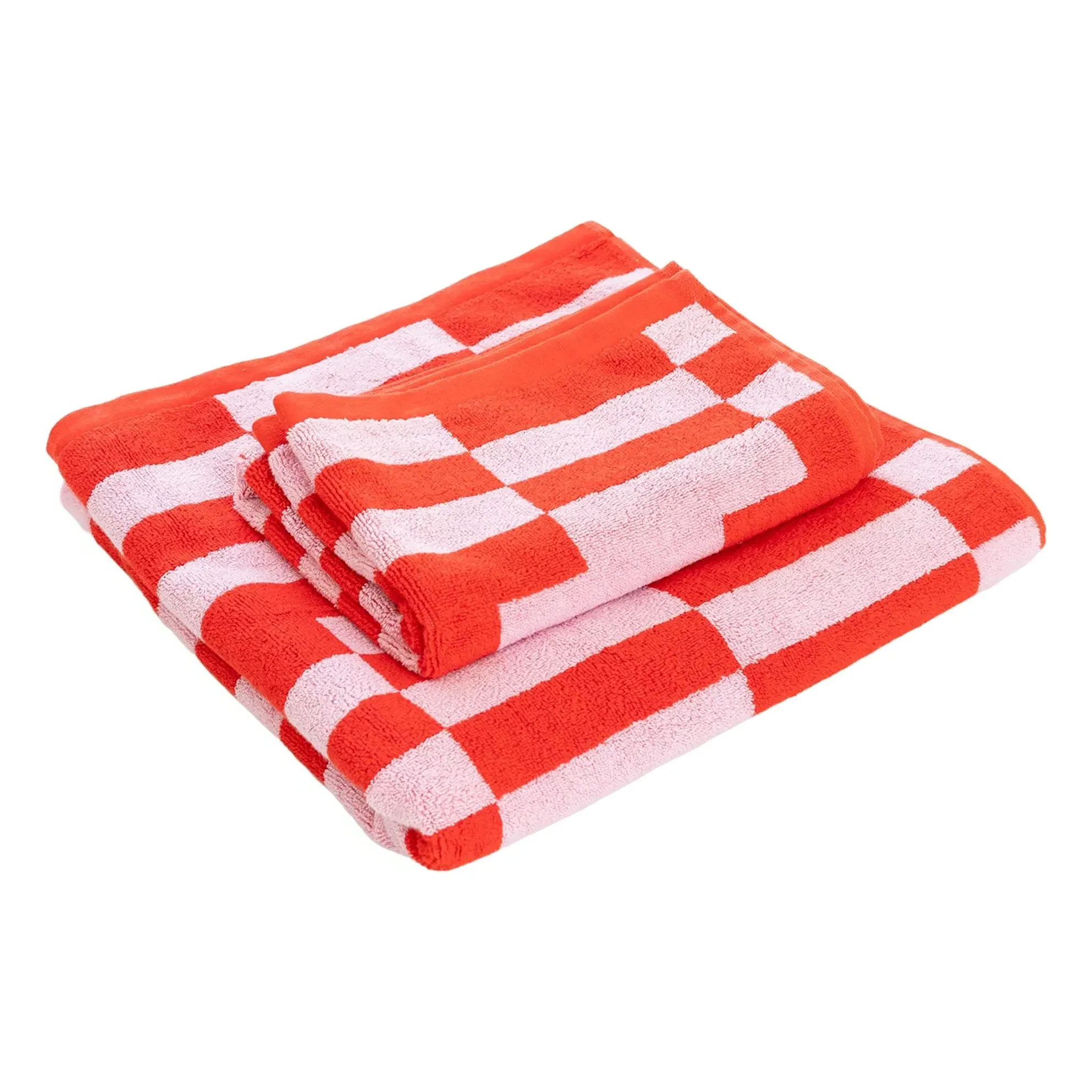Poppy Guest Towel - Red, Cotton product