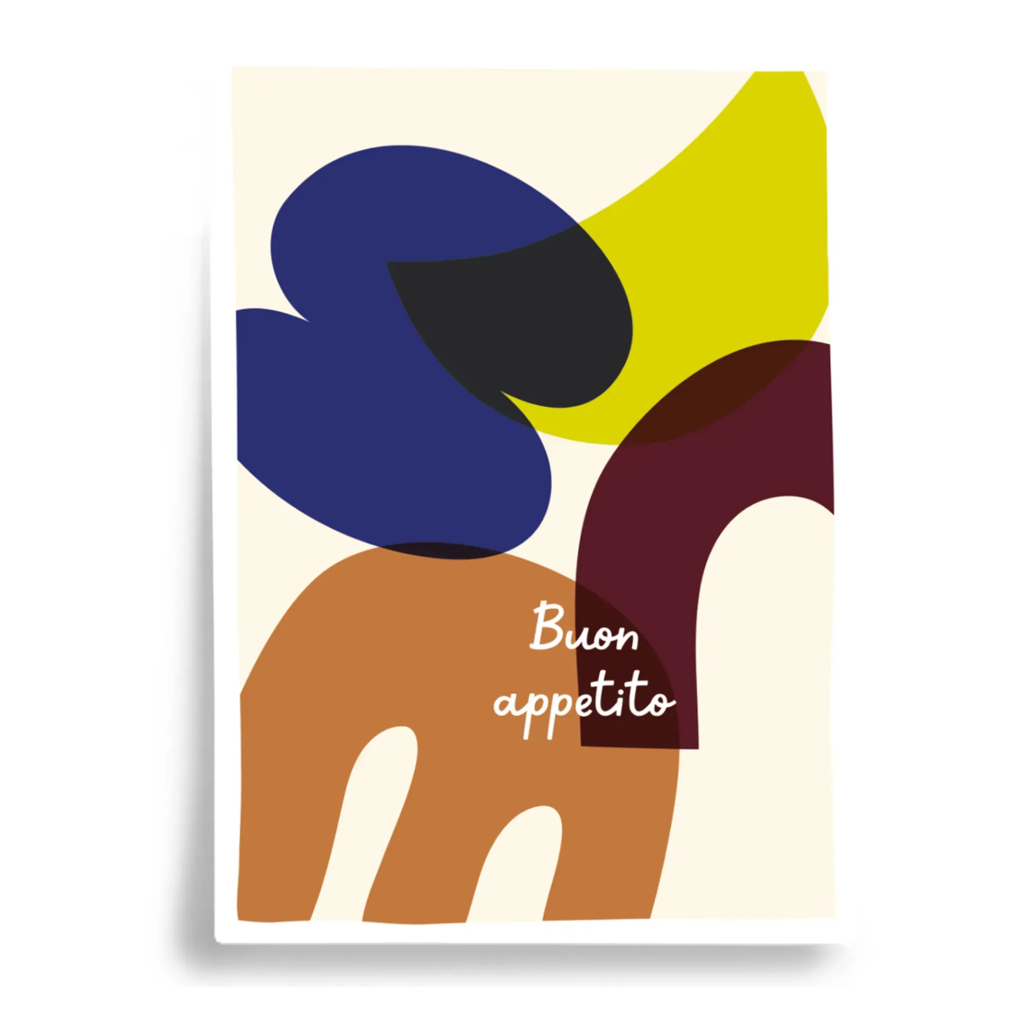 Buon Appetito Wall Poster - Multicoloured, Recycled Paper product