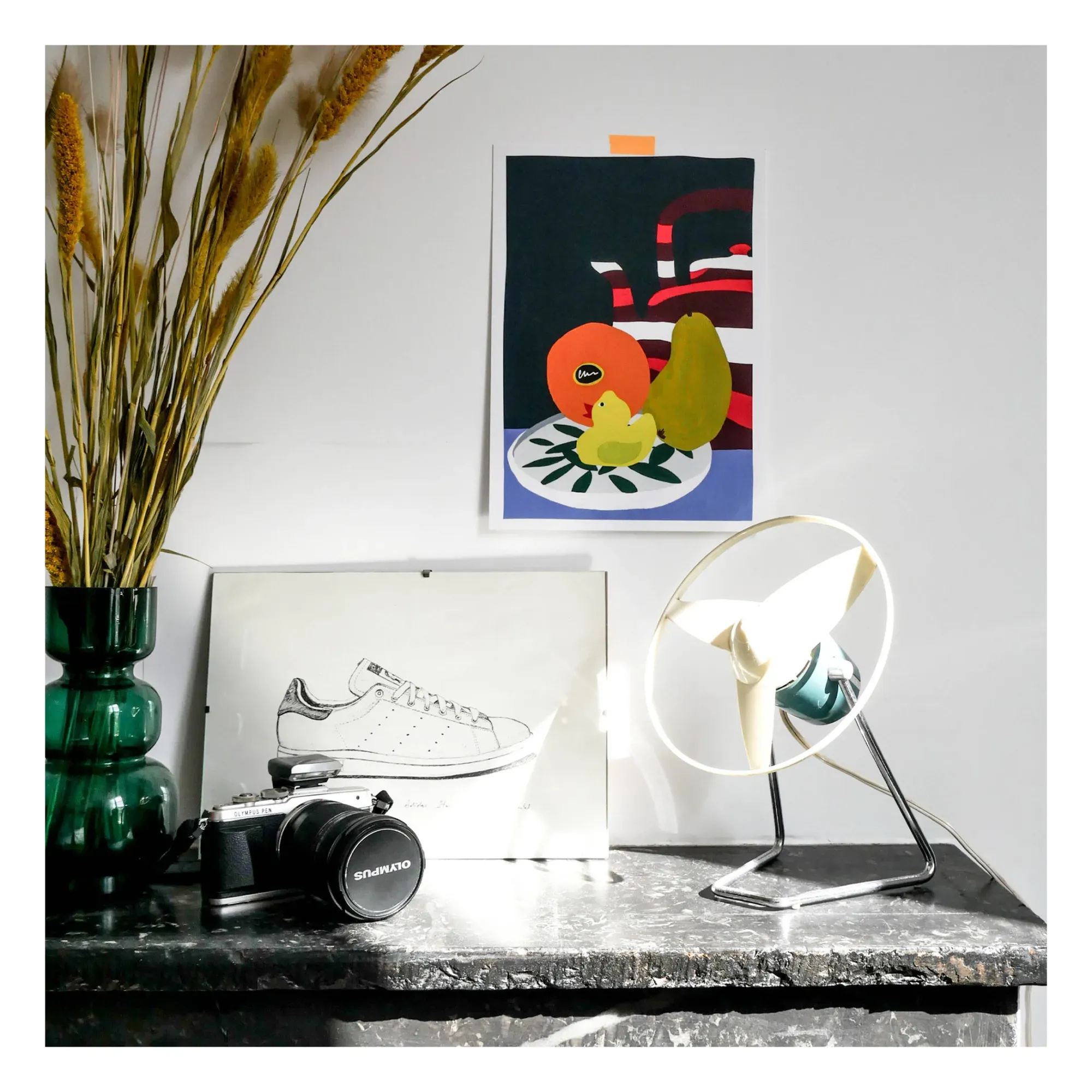 Still Life A4 Poster - Blue alternate view