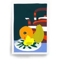 Taxi Brousse Still Life A4 Poster - Blue alternate view