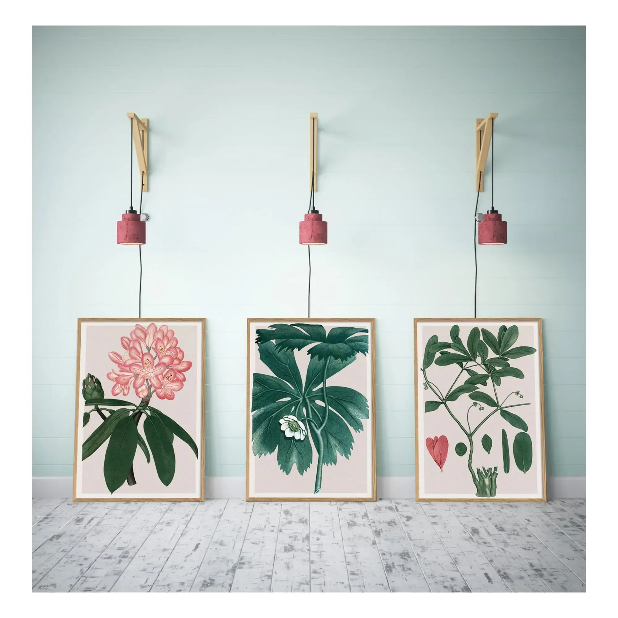 Rhododendrum Maximum Art Poster - Multicoloured alternate view