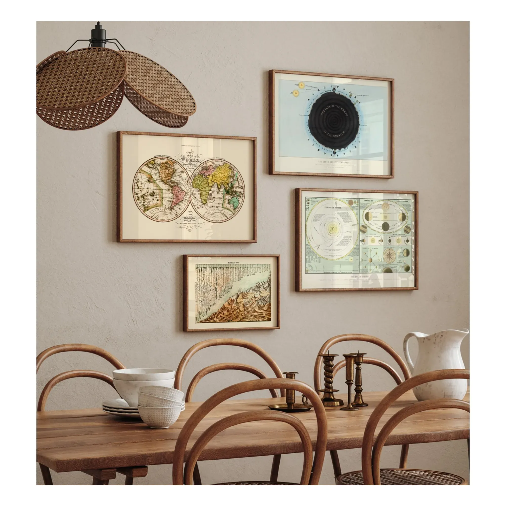 The Solar System Wall Poster - Multicoloured, Matte Art Paper alternate view