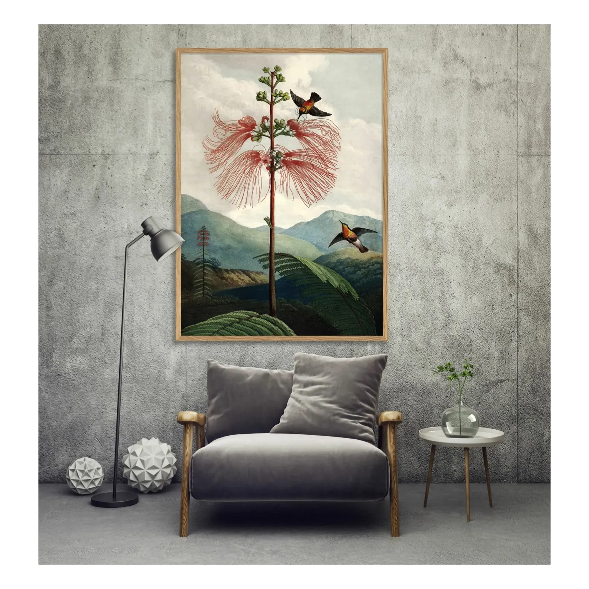 Tree of Flowers Poster - Multicoloured, Matte Art Paper alternate view