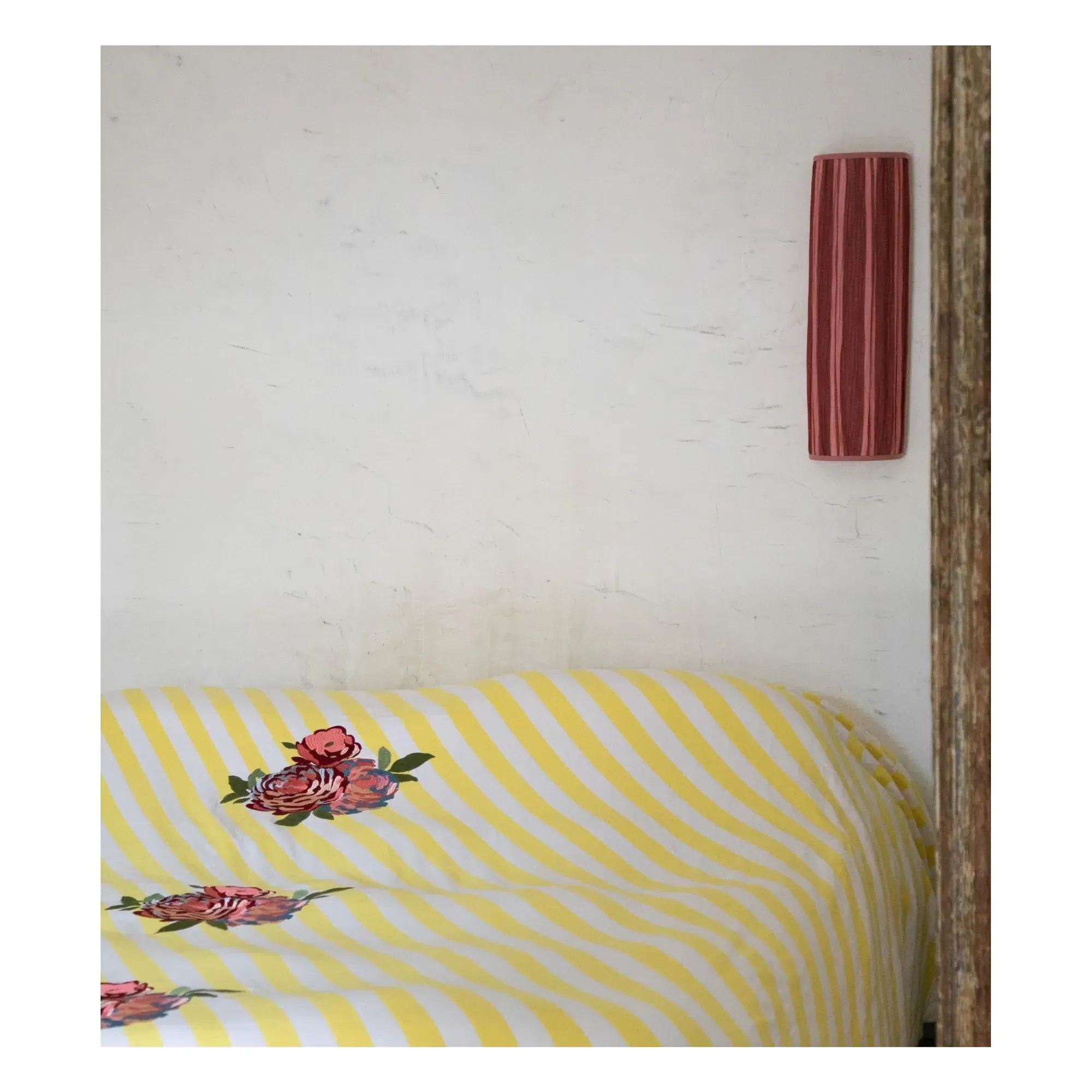 Brea x Lisa Corti Wall Lamp - Burgundy, Cotton alternate view