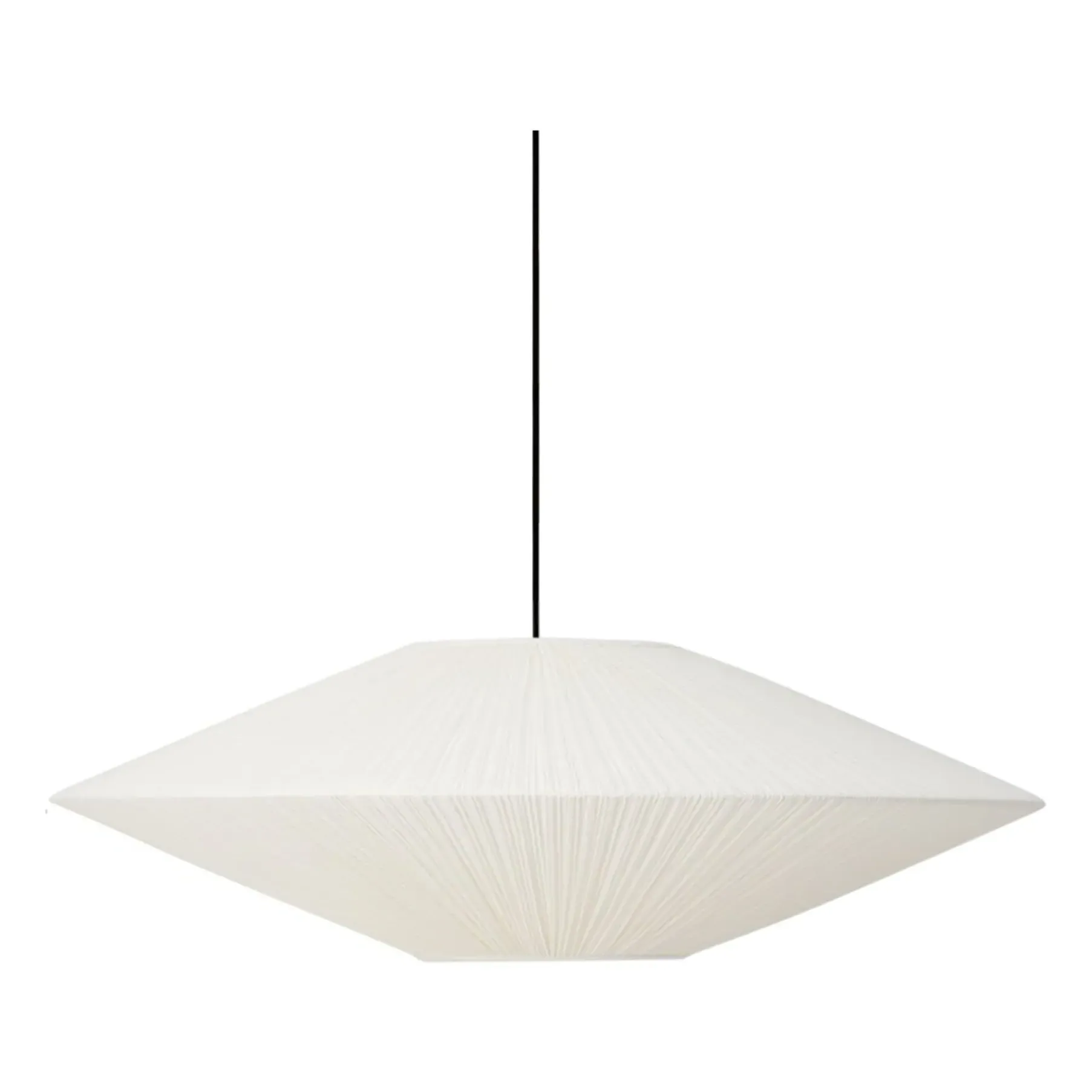 Brera Large Pendant Light Pleated - Cream, Cotton product