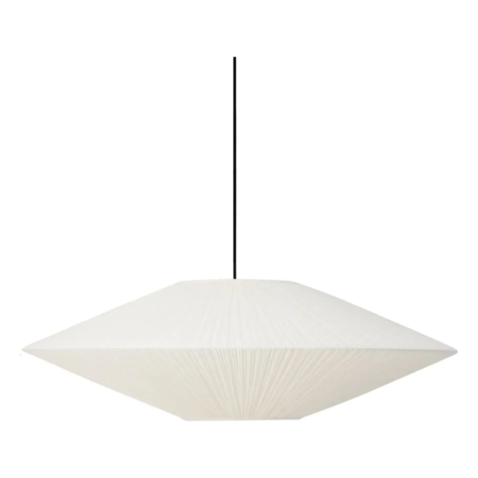 Brera Large Pleated Cotton Pendant Light - Cream product