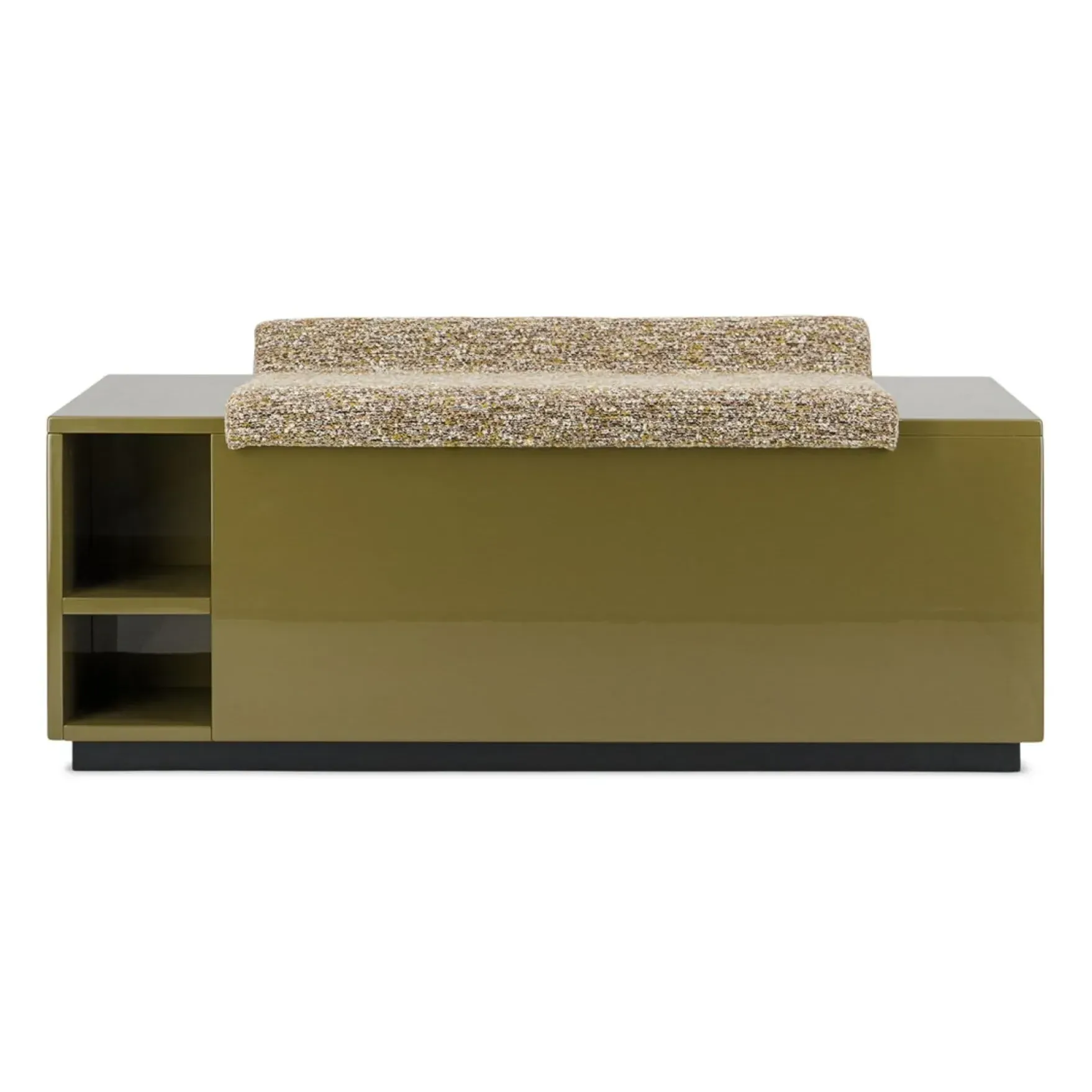 Cameleon Chest Bench with Storage - Khaki, Tweed-Effect Fabric product