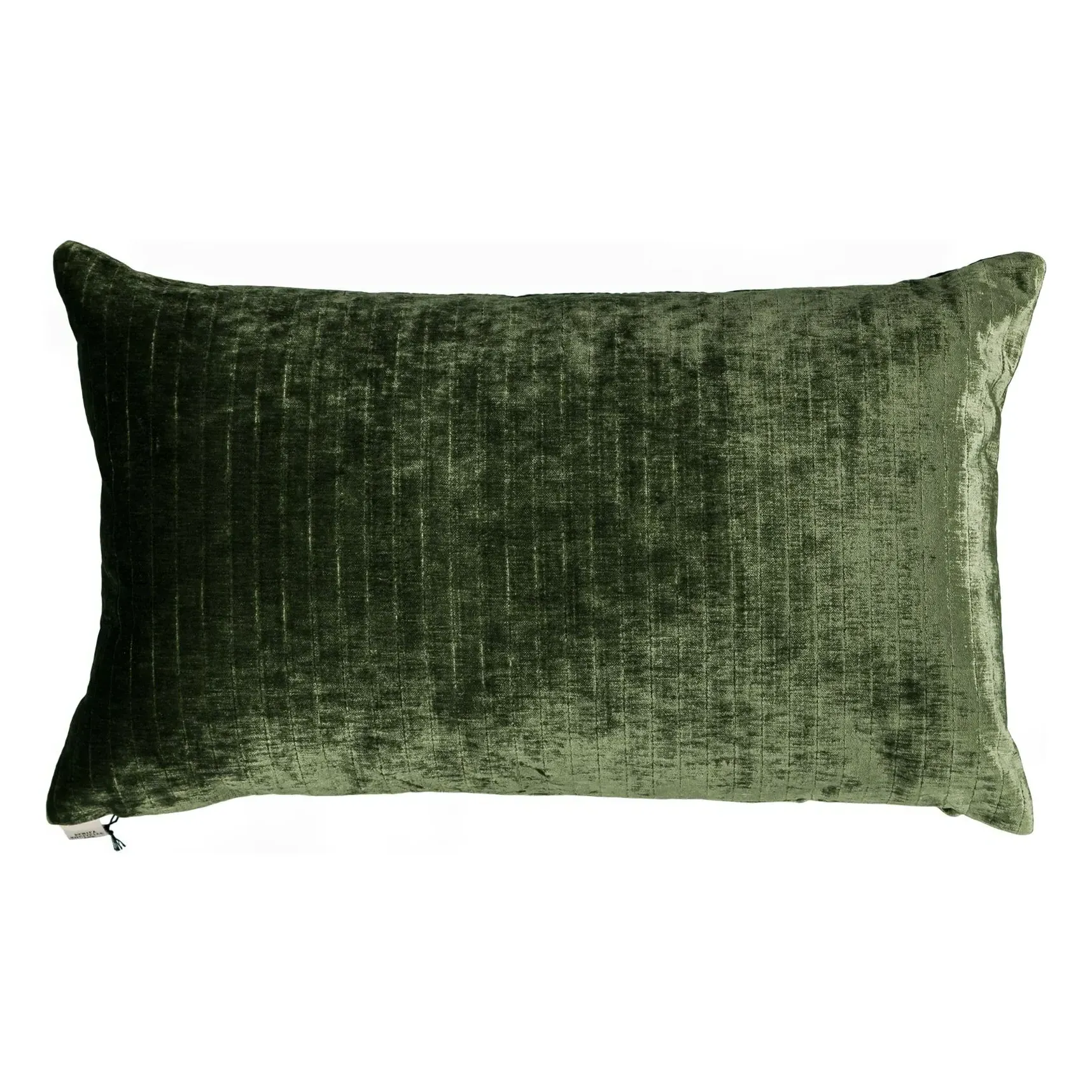 Carino Rectangular Cushion - Olive Green, Shiny Corduroy product