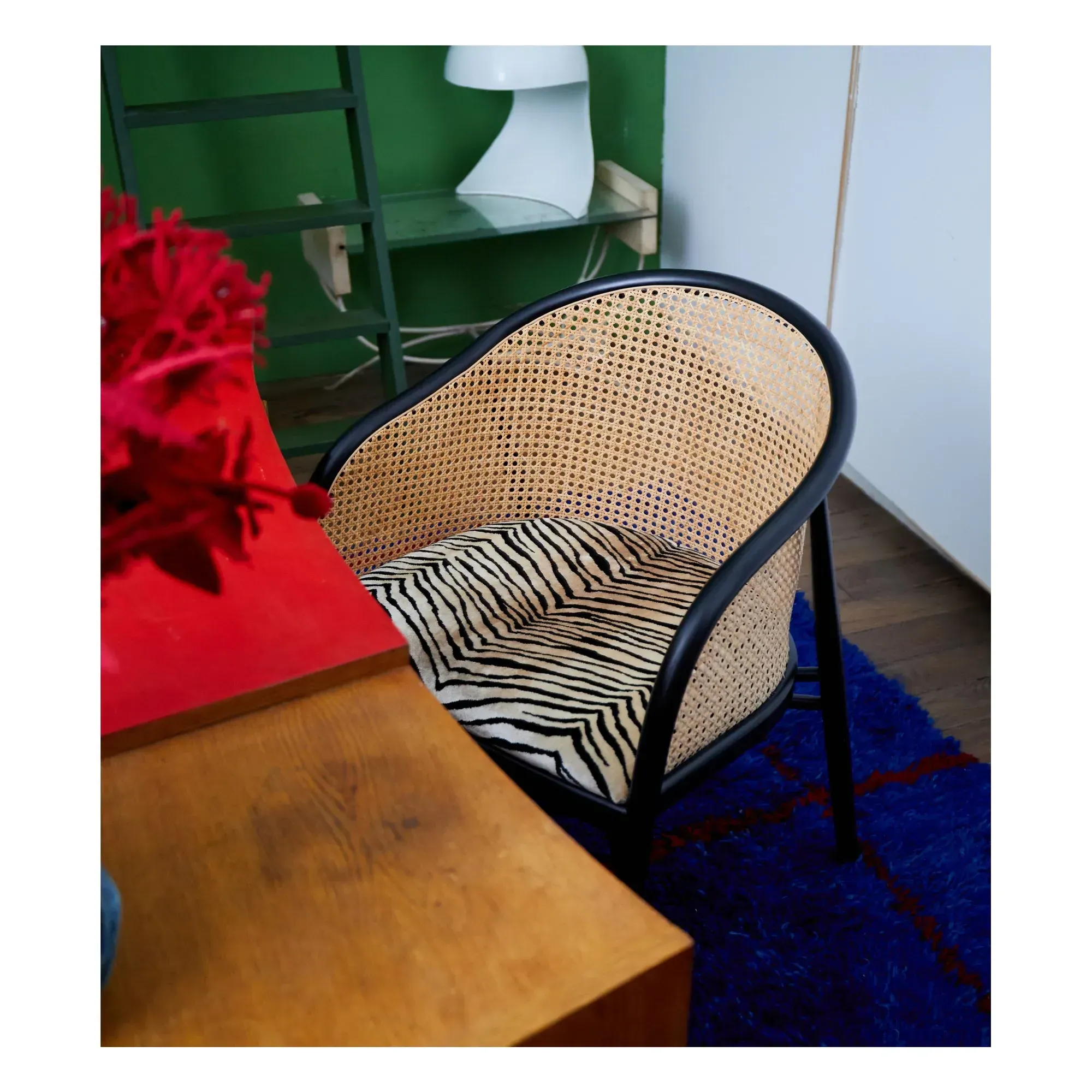 Cavalo Cane Armchair - Tiger, Jacquard Velvet alternate view