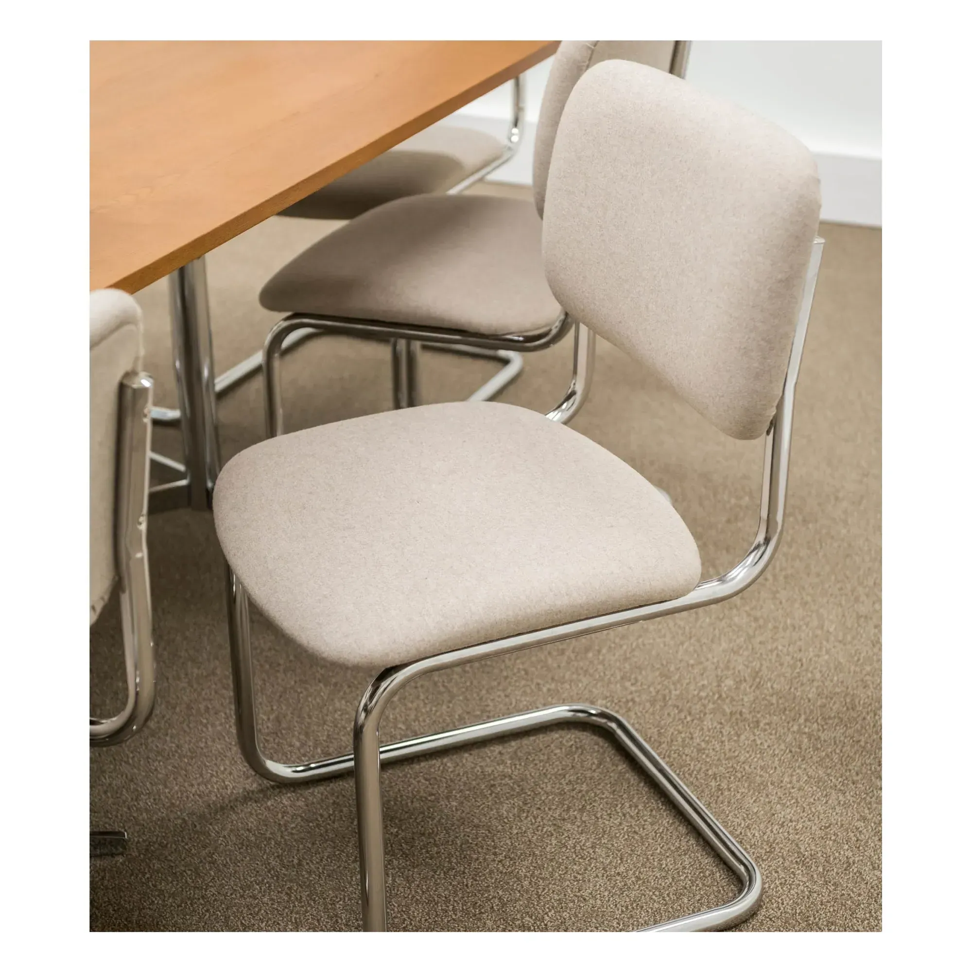 Classica Felt Chair - Beige, Wool Blend alternate view