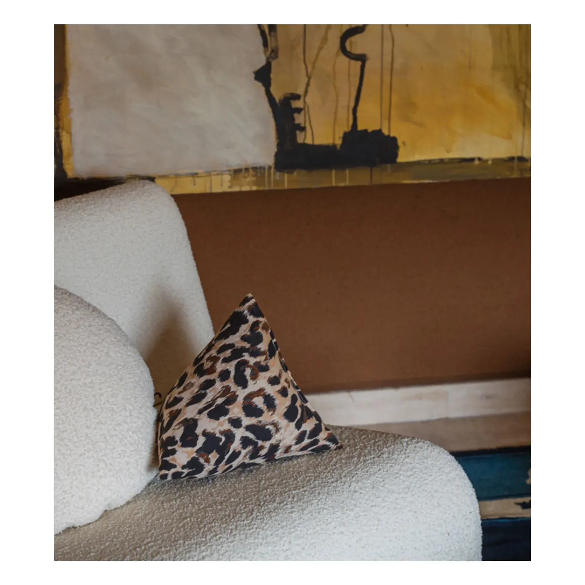 Divino Cushion - Leopard, Cotton Jacquard alternate view