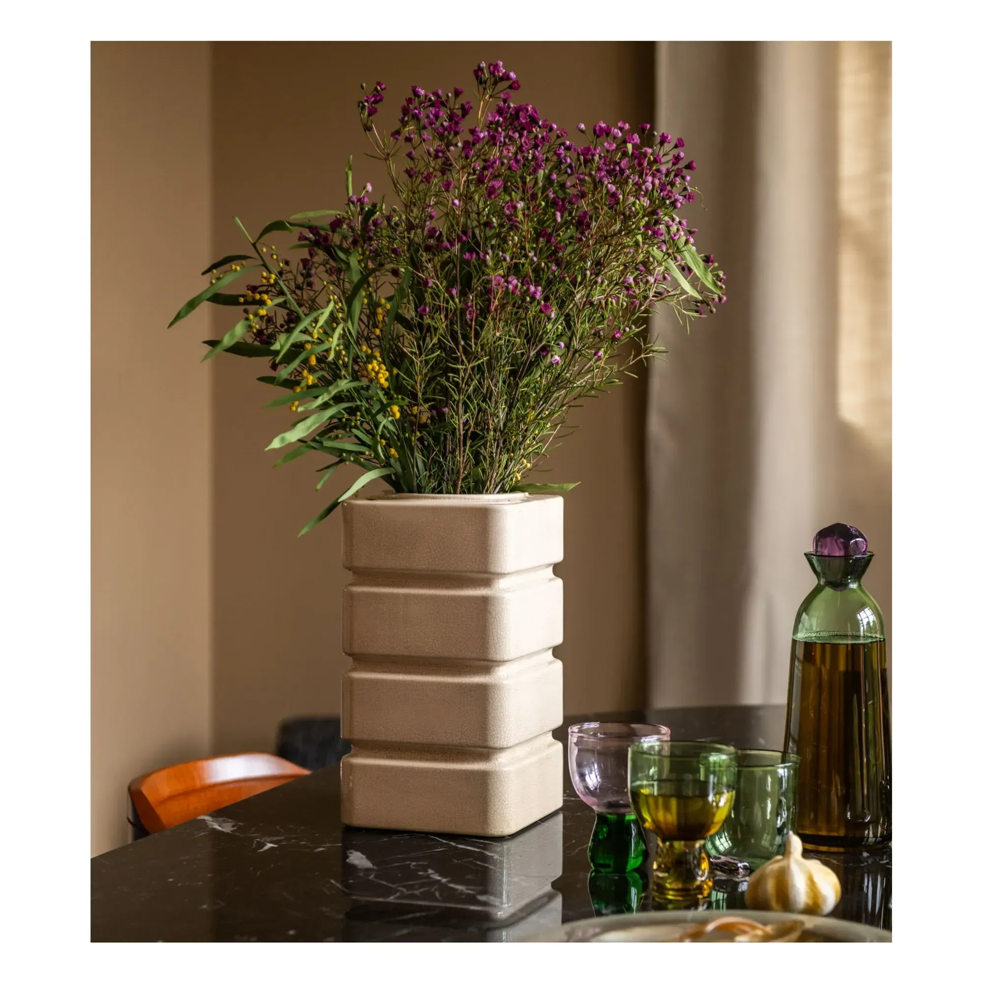 Donna Ceramic Vase - Cream alternate view