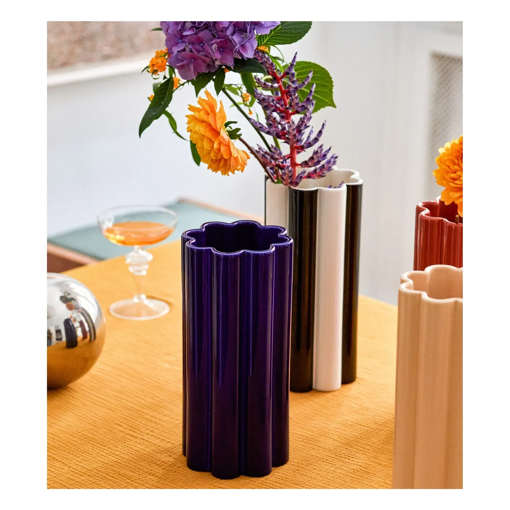 Duetto Solo Ceramic Vase - Midnight Blue alternate view
