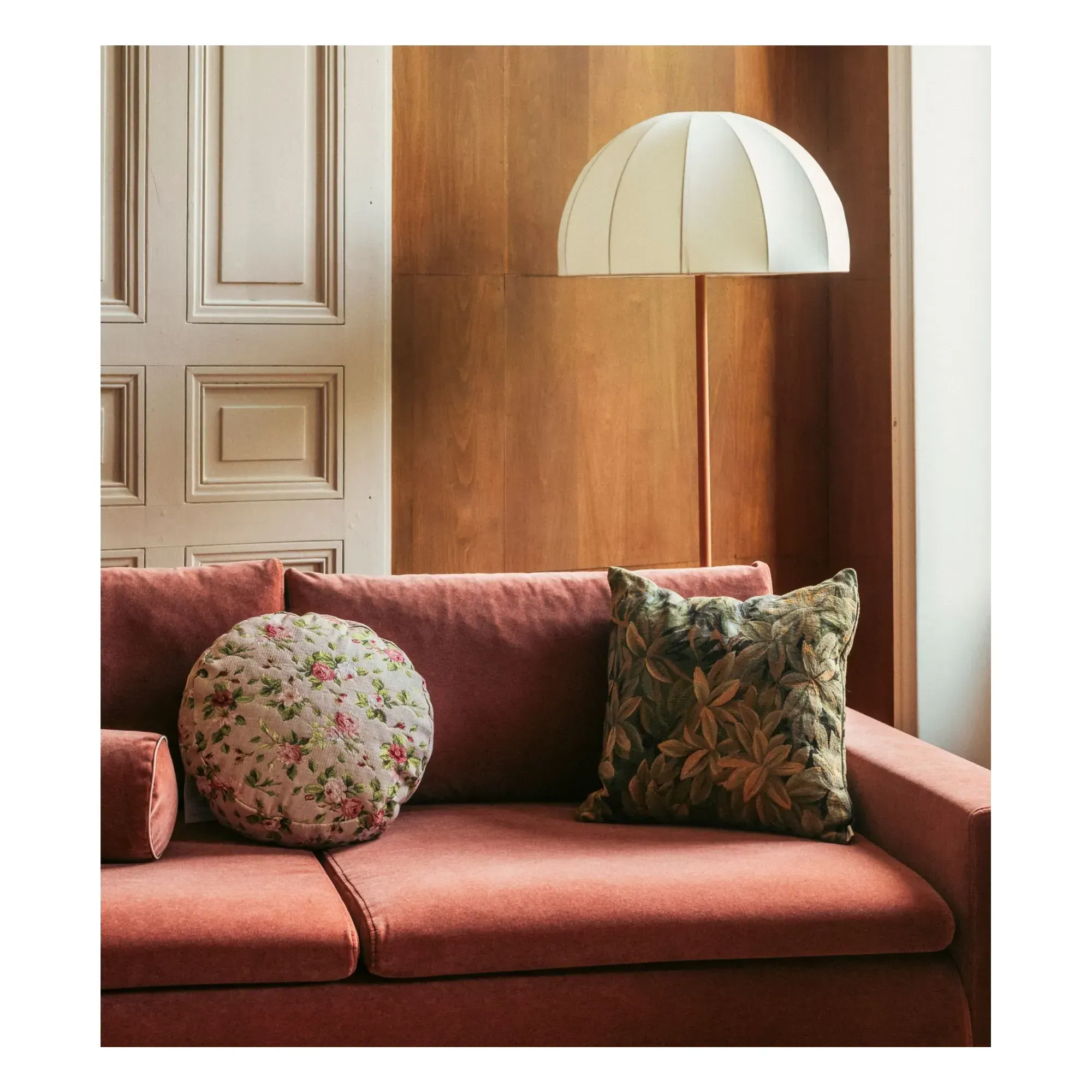Duomo Floor Lamp - Cognac, Italian Leather alternate view