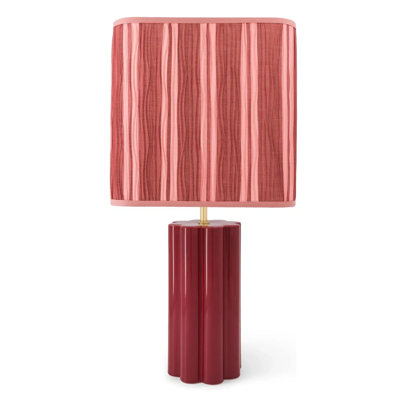 Gioia Lisa Corti Table Lamp - Burgundy, Ceramic product