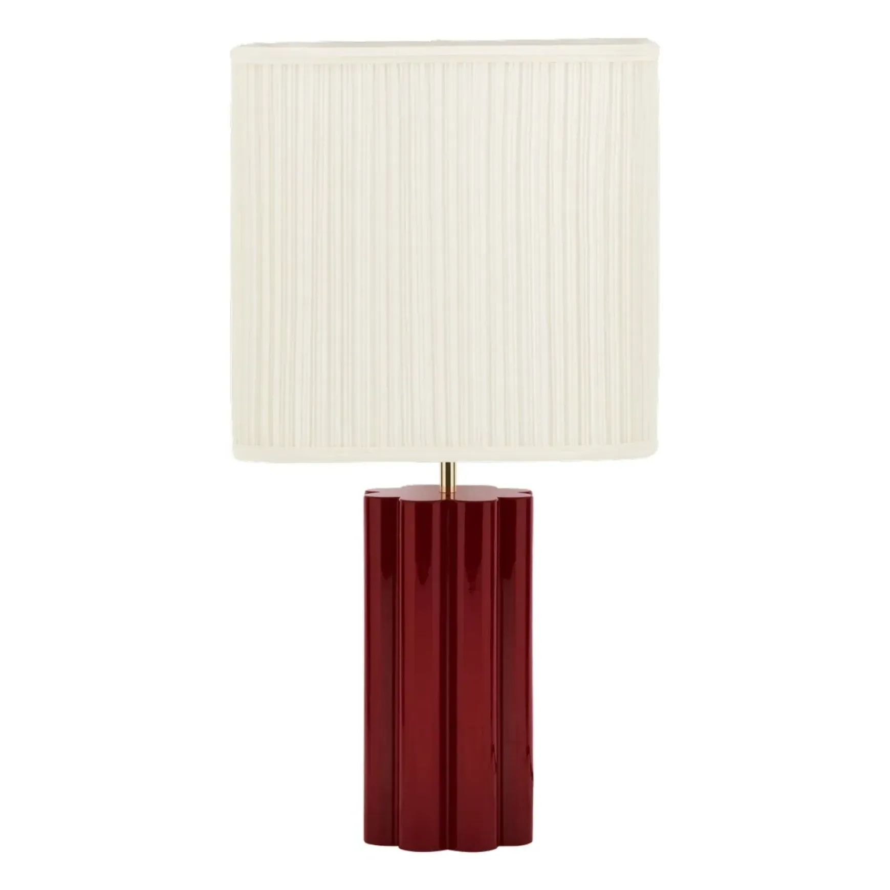 Gioia Table Lamp - Burgundy, Lacquered Wood product
