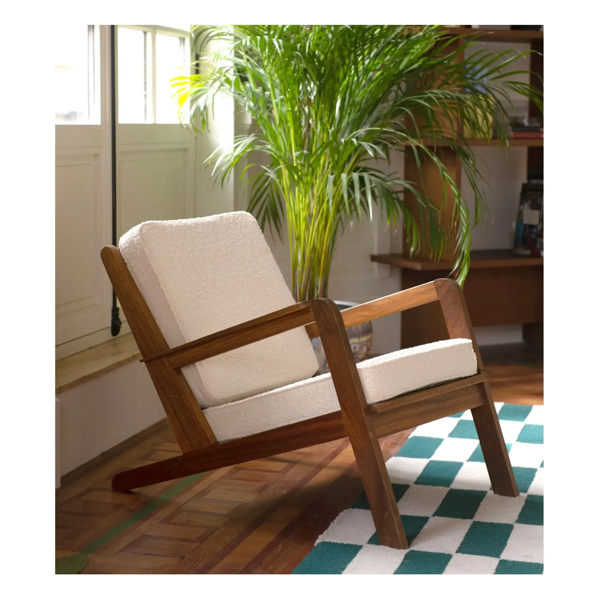 Gloria Chair - Cream, Bouclette Wool alternate view
