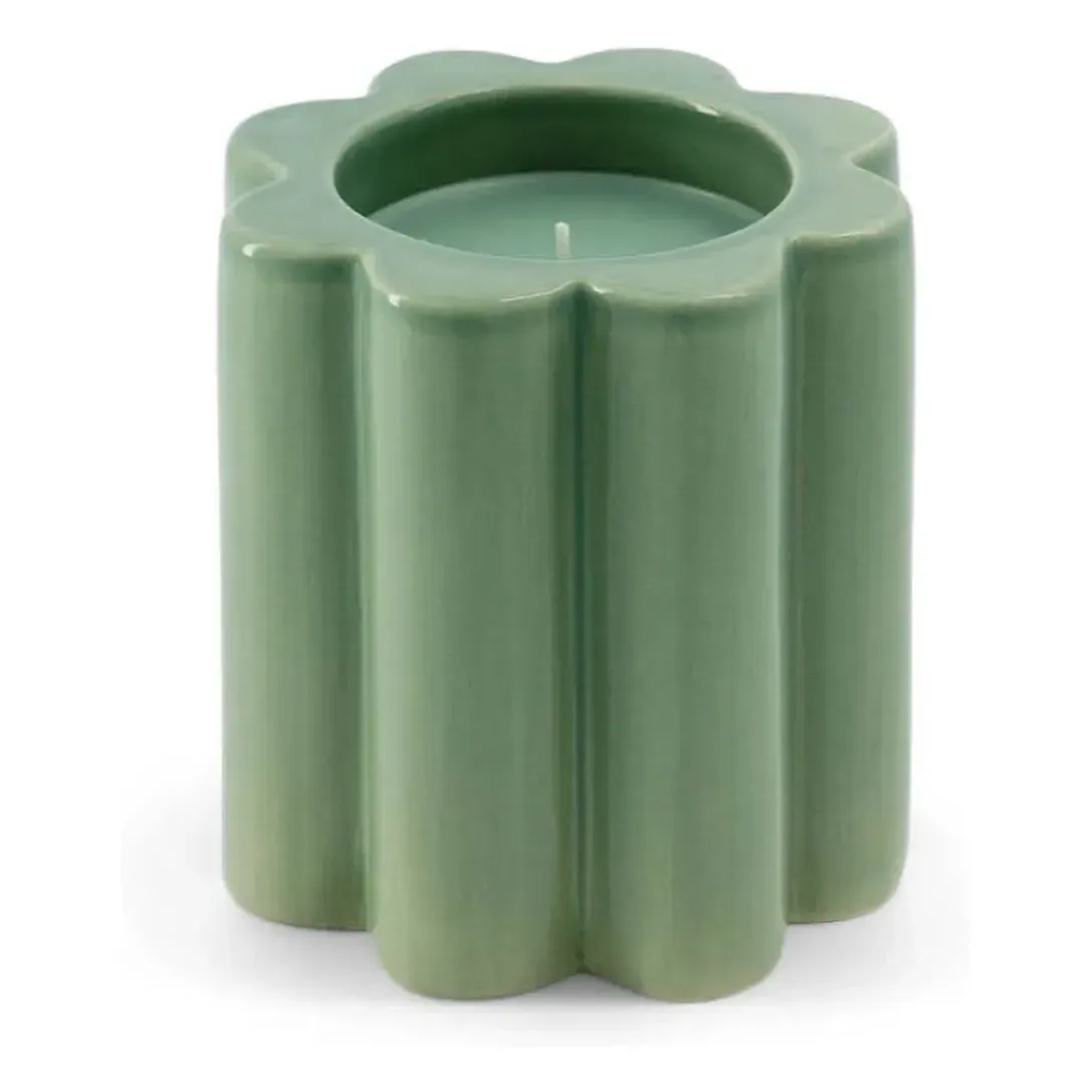 La Candela Scented Candle Orange Blossom - Almond Green, Ceramic product