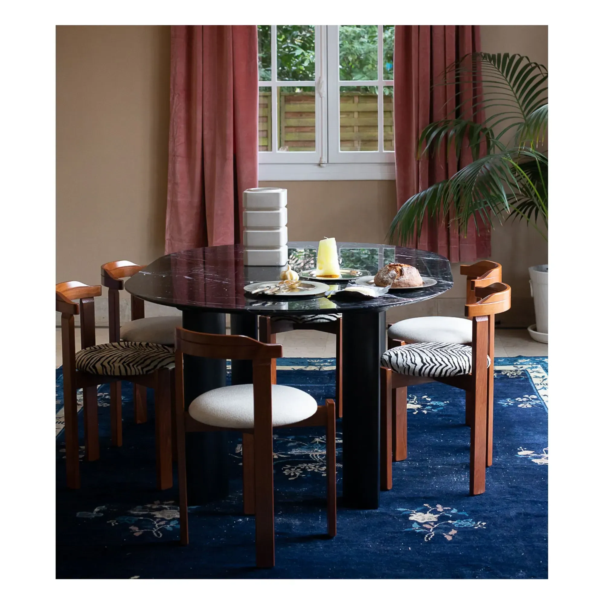 Laura Stackable Chair - Beige, Woven Fabric alternate view