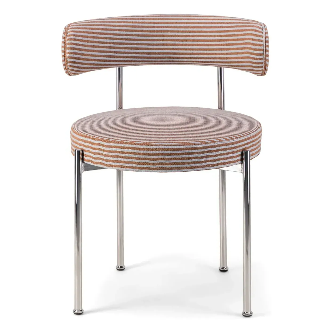 Libera Dining Chair - Brown Stripe, Cotton-Linen Blend product